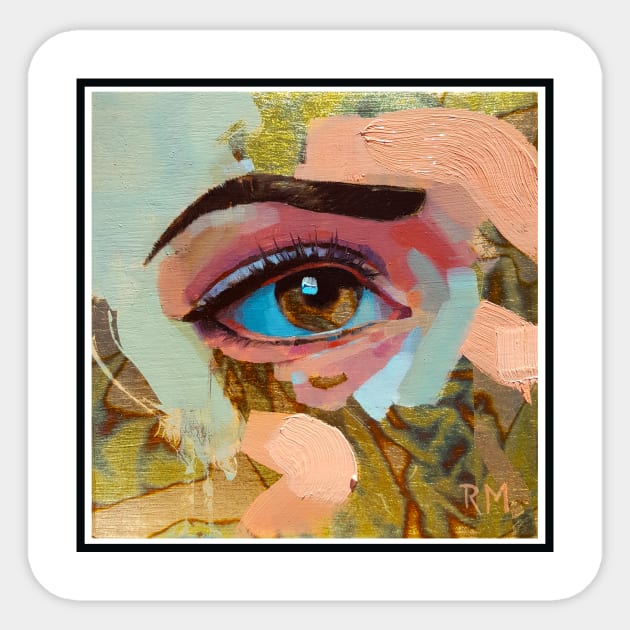 Variegated Eye Sticker by morse_illustration